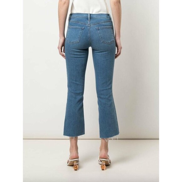 J Brand Selena Mid-Rise Crop Bootcut Jeans Cerulean Womens Size 26 - Picture 4 of 10